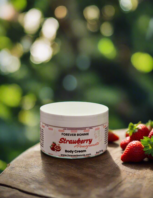 Strawberry + Pomegranate Body Cream 8OZ